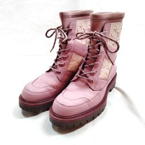 Louis Vuitton Boots Men Purple PVC 410-073025